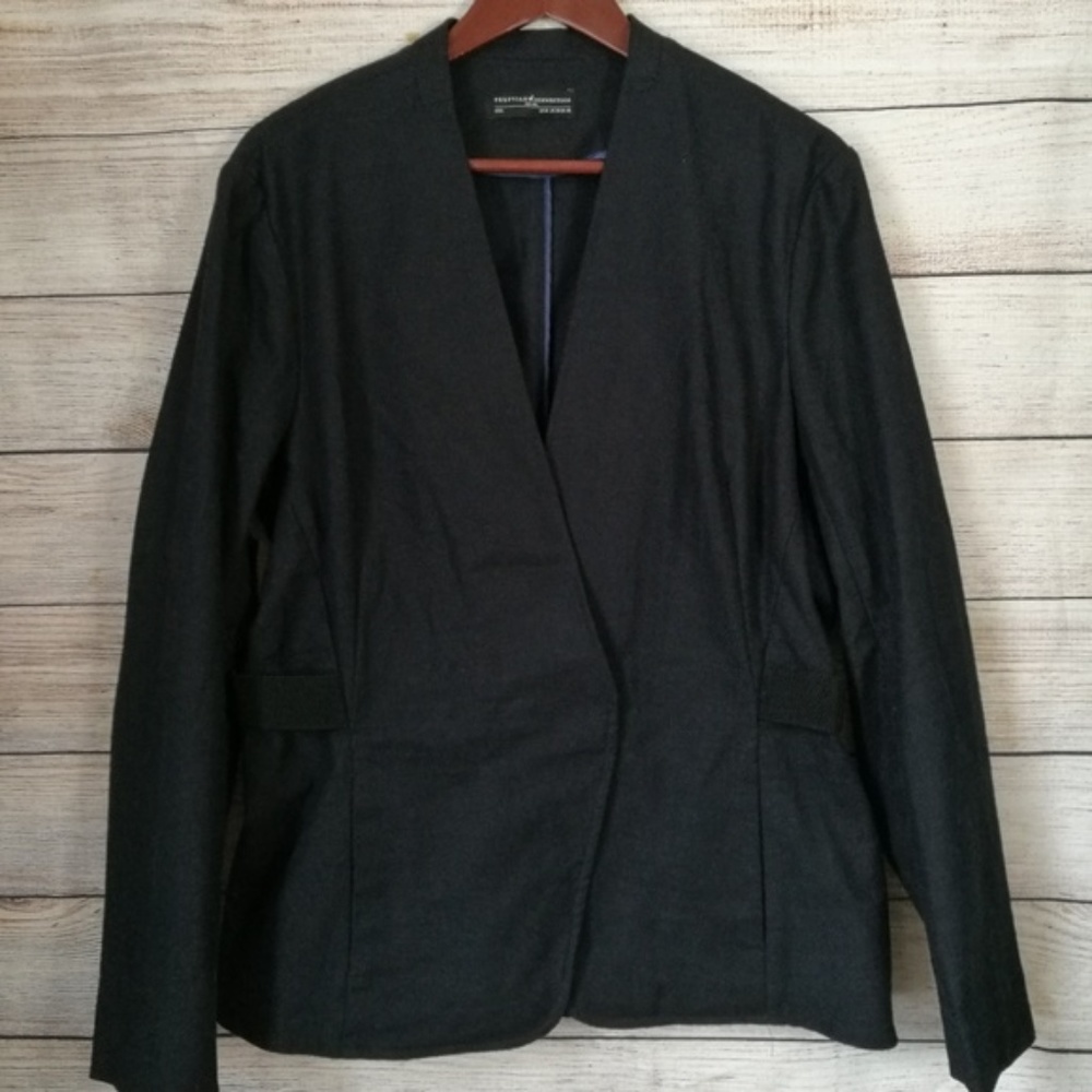 Peruvian Connection 16 Navy Blue Blazer Jacket